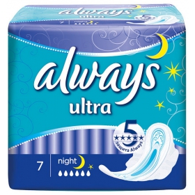 ПРОКЛАДКИ гігієнічні ALWAYS ultra night №7