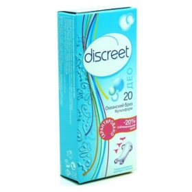 ПРОКЛАДКИ ГИГИЕНИЧЕСКИЕ ЖЕНСКИЕ DISCREET deo ocean breeze №20