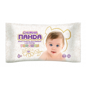 СЕРВЕТКИ вологі для немовлят «SNOW PANDA» «СНІГОВА ПАНДА» з екстрактом ромашки №64