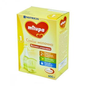 СУМІШ суха молочна МІЛУПА «MILUPA» 1 для дітей від 0 до 6місяців 600г