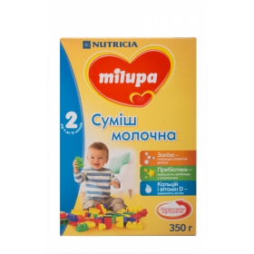 СУМІШ суха молочна МІЛУПА «MILUPA» 2 для дітей від 6 до 12місяців 350г