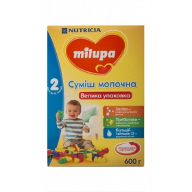СУМІШ суха молочна МІЛУПА «MILUPA» 2 для дітей від 6 до 12місяців 600г