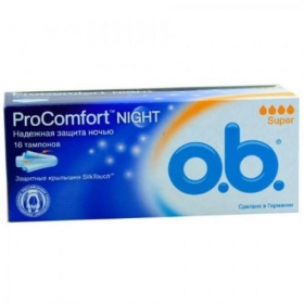 ТАМПОНИ гігієнічні «O.B.» ProComfort Super, night №16