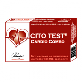 ТЕСТ CITO TEST Cardio Combo для визначення міоглобіна/KK-MB/тропоніну I