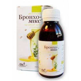БРОНХО-МІКС на основі меду з ПЛЮЩЕМ фітосироп 100мл