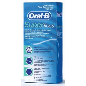 НИТКА і ТАСЬМА зубна «ORAL-B» 50м, super floss