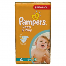 ПОДГУЗНИКИ ДЕТСКИЕ PAMPERS SLEEP &   PLAY maxi №68