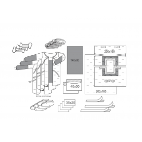 КОМПЛЕКТ одягу і покриттів операційних для ЛАПАРОСКОПІЇ №2/Б