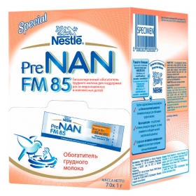 СМЕСЬ СУХАЯ МОЛОЧНАЯ обогатитель грудного молока Nestle PreNAN FM 85 1гр. №70