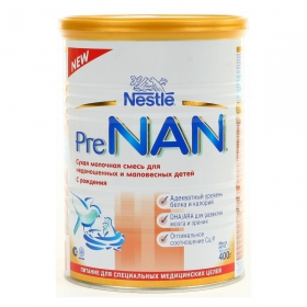 СУМІШ суха молочна ПреНАН «PreNAN» для живлення недоношених дітей і дітей з малою вагою 400г