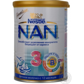 СУМІШ суха молочна НАН «NAN 3» 800г з 12місяців