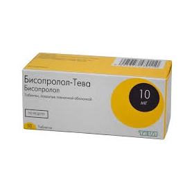 БИСОПРОЛОЛ-ТЕВА табл. 10 мг №50