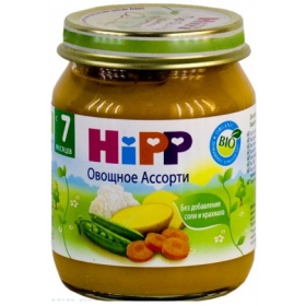 ПЮРЕ HIPP овощное ассорти 125г