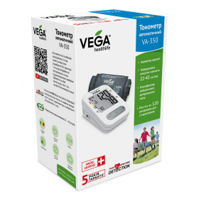 ТОНОМЕТР вимірювач артеріального тиску VEGA- VA-350 автоматичний