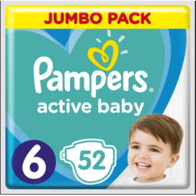 ПОДГУЗНИКИ ДЕТСКИЕ PAMPERS ACTIVE BABY extra large №52