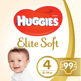 ПОДГУЗНИКИ ДЕТСКИЕ ГИГИЕНИЧЕСКИЕ HUGGIES ELITE SOFT размер 4 №33