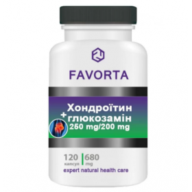 ХОНДРОИТИН + ГЛЮКОЗАМИН капс. 680 мг контейнер, FAVORTA №120