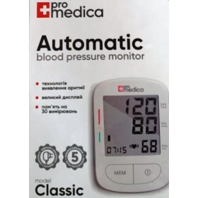 ТОНОМЕТР вимірювач артеріального тиску автоматичний «PROMEDICA» classic