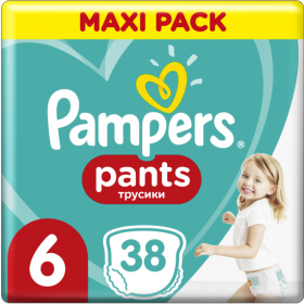 ПОДГУЗНИКИ ДЕТСКИЕ ГИГИЕНИЧЕСКИЕ PAMPERS PANTS Еxtra large Maxi №38