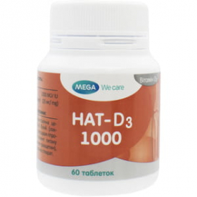 НАТ-D3 вітамін Д3 1000 табл. №60