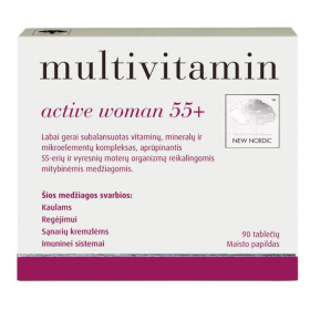 МУЛЬТИВІТАМІНИ АКТИВ 55+ для жінок MULTIVITAMIN for women №90