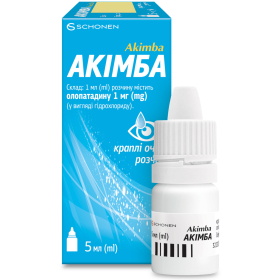 АКИМБА капли глазные 1мг/мл 5мл
