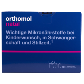 ОРТОМОЛ Orthomol Natal гранулы + капсулы №120 (30 саше + 90 капсул) курс 30 дней
